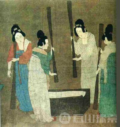 画圣吴道子的作品仕女图
